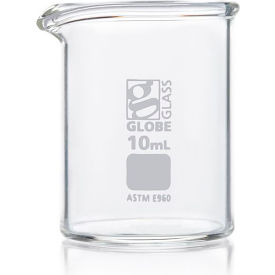 Beaker, Globe Glass, Low Form Griffin Style, Dual Graduations, 600mL, 6/Box