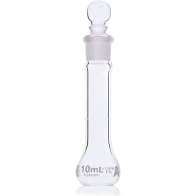 Flask, Volumetric, Wide Mouth, Globe Glass, Class A, To Contain (TC), ASTM E288, 10mL, 6/Box