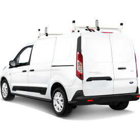 H1 2 Bar Aluminum Ladder Roof Rack for Ford Transit Connect 2014-On, White