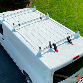 H1 3 Bar Steel Ladder Roof Rack For Nissan NV Cargo Van 2011-On, White