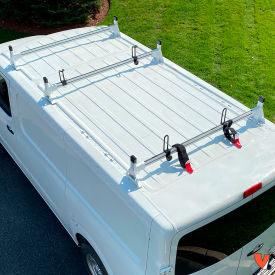 H1 Aluminum Ladder Roof Rack For Nissan NV Cargo Van 2011-On, White