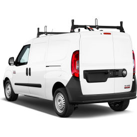 H1 2 Bar Steel Ladder Roof Rack for RAM ProMaster City 2014-On, Black