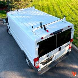 2 Bar Aluminum Ladder Rack For RAM ProMaster Cargo Van 2013-On, White