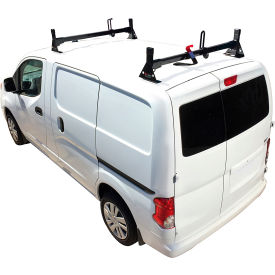 H1 2 Bar Steel Ladder Roof Rack For Nissan NV200 2013-On, Black