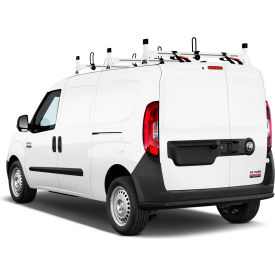 H1 3 Bar Aluminum Ladder Roof Rack for RAM ProMaster City 2014-On, White