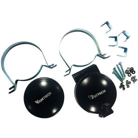 Conduit Carrier Caps, Fits 2" x 1" Cross Bars, Aluminum, 6", Black