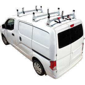 H1 3 Bar Aluminum Ladder Roof Rack For Nissan NV200 2013-On, White