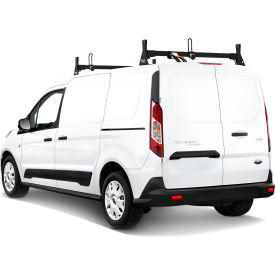 H1 2 Bar Steel Ladder Roof Rack for Ford Transit Connect 2014-On, Black