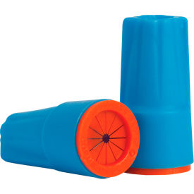 DryConn Waterproof Wire Connectors, Small, Aqua/Orange, 20/ PK