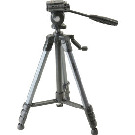 The Rock Series, 3-Way Panhead Aluminum Lightweight Tripod with Carrying Case, 59.6", Black