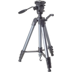 3-Way Panhead Aluminum Lightweight Tripod with Carrying Case, 65.1", Black