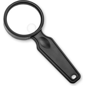 Hand-Held Magnifier, 2", 3x Power with 6x Spot Lens, Black
