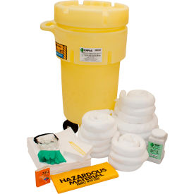 Wheeled Salvage Drum Spill Kit, Oil Only, 50 Gallon