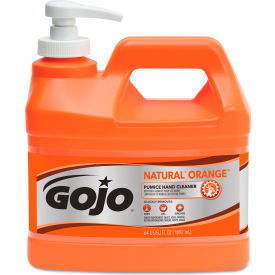 NATURAL ORANGE Pumice Hand Cleaner, Citrus, 0.5 gal Pump Bottle, 4/Carton