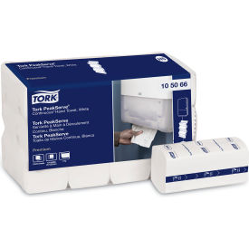 PeakServe Continuous Hand Towel, 8 x 8-7/8, White, 270 Wipes/Pack, 12 Packs/Carton