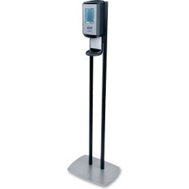 Hand Sanitizer Floor Stand with Dispenser, 1200 mL, Graphite