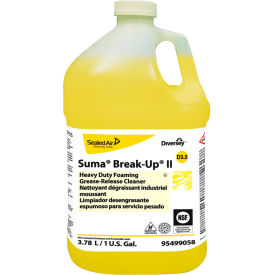 Suma Break-Up II D3.5 Heavy-Duty Foaming Grease-Release Cleaner, 128 oz Bottle, 4/Carton