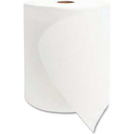 Valay Universal TAD Roll Towels, 1-Ply, 8" x 600 ft, White, 6 Rolls/Carton