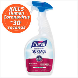 Foodservice Surface Sanitizer, 32 oz Capped Bottle with Spray Trigger, 6/Ctn