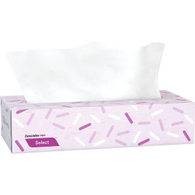 Select Flat Box Facial Tissue, 2-Ply, White, 100 Sheets/Box, 30 Boxes/Carton
