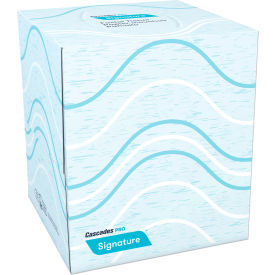 Signature Facial Tissue, 2-Ply, White, Cube, 90 Sheets/Box, 36 Boxes/Carton