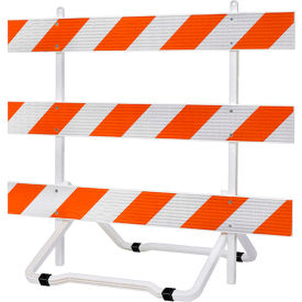 LaneGard 3 Folding Type III Barricade, HIP, 1-Sided, 6', Right Orientation