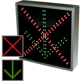 LED Parking Sign, x /Arrow, Symbol, 18"H x 18"W x 2-1/2"D