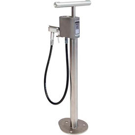 Outdoor Public Bike Pump with Gauge, Hose, Floor Mount