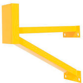 Dock Shelter Guard Post, Steel, 24"H, Yellow