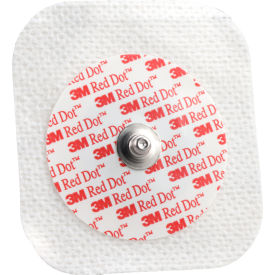 Red Dot ECG Monitoring Electrodes, 2.2" x 2" 50 ea/Bag, 20 Bag/Case