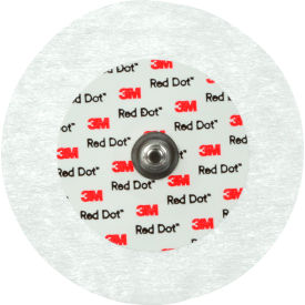 Red Dot ECG Monitoring Electrodes, Micropore Tape Backing, 2.4" Dia, 50 /Bag, 20 Bag/Case