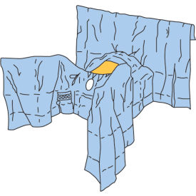 Abdominal-Perineal Drapes 6665, 78" x 106", Lithotomy Position, 10/cs
