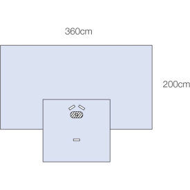 Adhesive Split Sheet, 140" x 107", 9Each/Carton, 2 Carton/Case