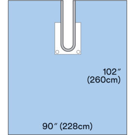 Steri-Drape Adhesive Split Sheet, 90" x 102", 10 Each/Carton, 2 Carton/Case