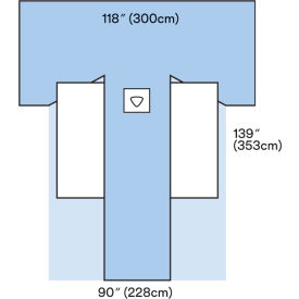 Adhesive Split Sheet, 118" x 138", 8 Sheets/Carton, 2 Cartons/Case