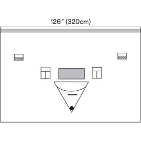 Steri-Drape Isolation Drape with Incise Film and Pouch, 126"x 84", 5/CTN, 4 CTN/Case