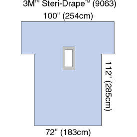 Steri-Drape Laparotomy/Laparoscopy Drapes, 72"x 112", 10/bx, 2 bx/cs