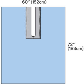 Steri-Drape Adhesive Split Sheet, 60" x 72", 30 Each/Carton, 2 Carton/Case