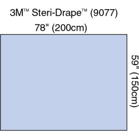 Steri-Drape Drape Sheet, 78" x 59", Absorbent Impervious Material, 30/bx, 2 bx/cs