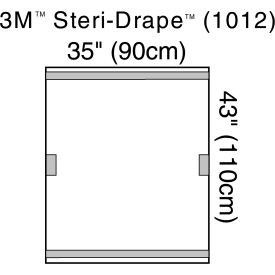 Steri-Drape Fluoroscope Drape, 35" x 43", 10 Each/Carton, 4 Carton/Case