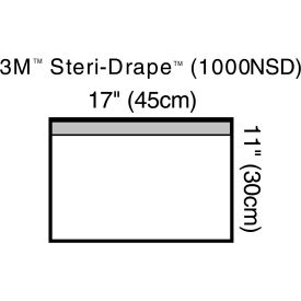 Towel Drape, Small, 11" x 17", Non-Sterile, Clear Plastic, 100/cs