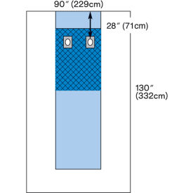 Steri-Drape Femoral Angiography Drape, 90" x 130", 20 Each/Case