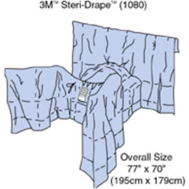 Steri-Drape Gynecological Drape with Pouch, 77" x 70", 14/bx, 2 bx/cs