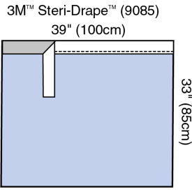 Steri-Drape Adhesive Towel Drape, 39" x 33", 30/bx, 4 bx/cs