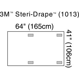 Steri-Drape X-ray Image Intensifier Drape, 41" x 64", 10/bx, 4 bx/cs