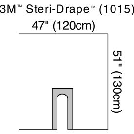 Steri-Drape U-Drape, 47" x 51", 10 Each/Carton, 4 Carton/Case