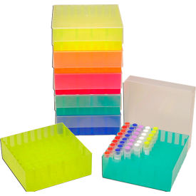 Bio Storage Box For 2 ml Tubes, 81 Place, Assorted, 5 Pack