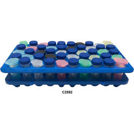 Bio Rack For 5 ml MacroTubes with Flip Top Or Screw 50 Place, Blue