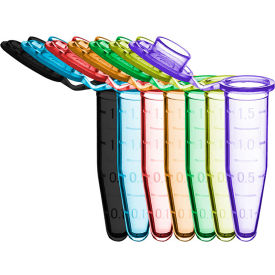 Bio Microcentrifuge Tubes with Cap, Sterile, 1.5 ml, Green, 500 Pack