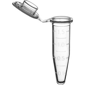 Bio Microcentrifuge Tubes with Cap, Sterile, 0.5 ml, Clear, 500 Pack